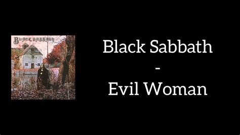 black sabbath evil woman song